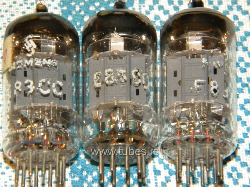 E83CC Siemens ECC803s ECC83 triple mica